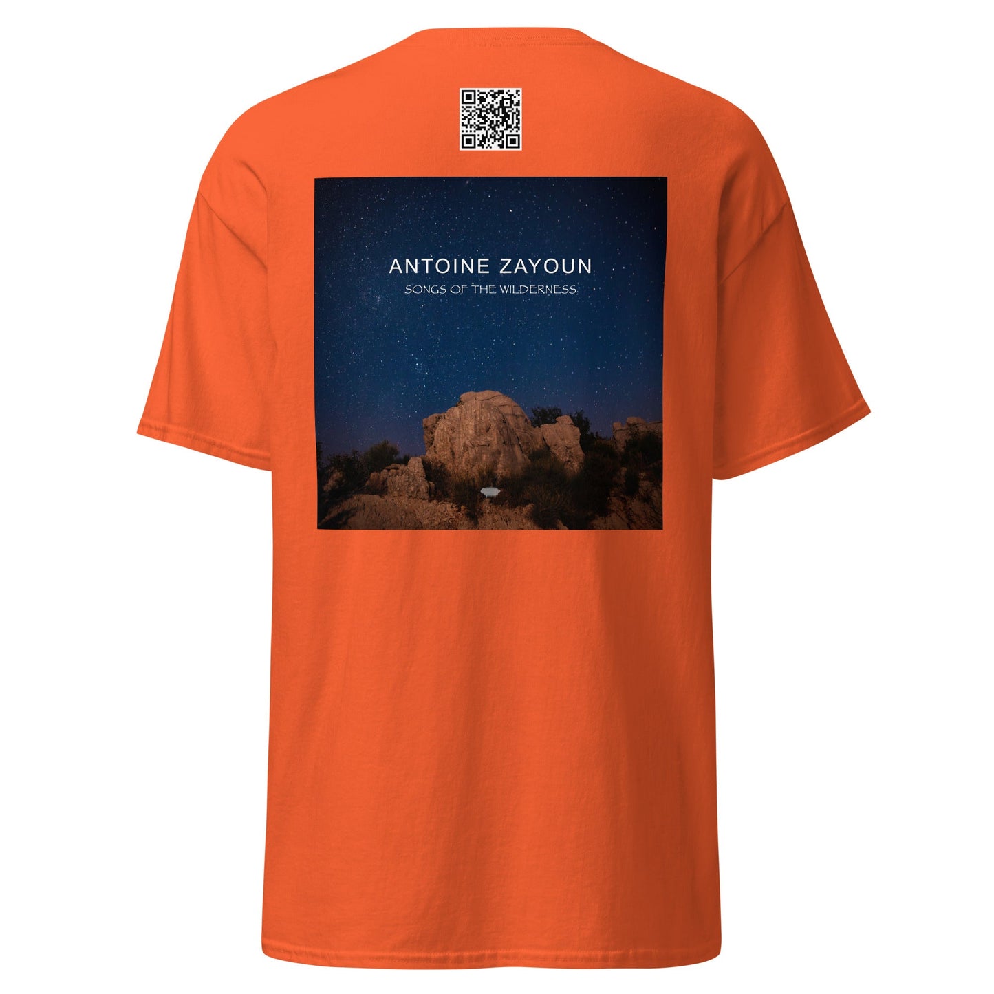 Unisex Classic Tee - "Songs of the Wilderness" Orange - Valiant Sheep Store
