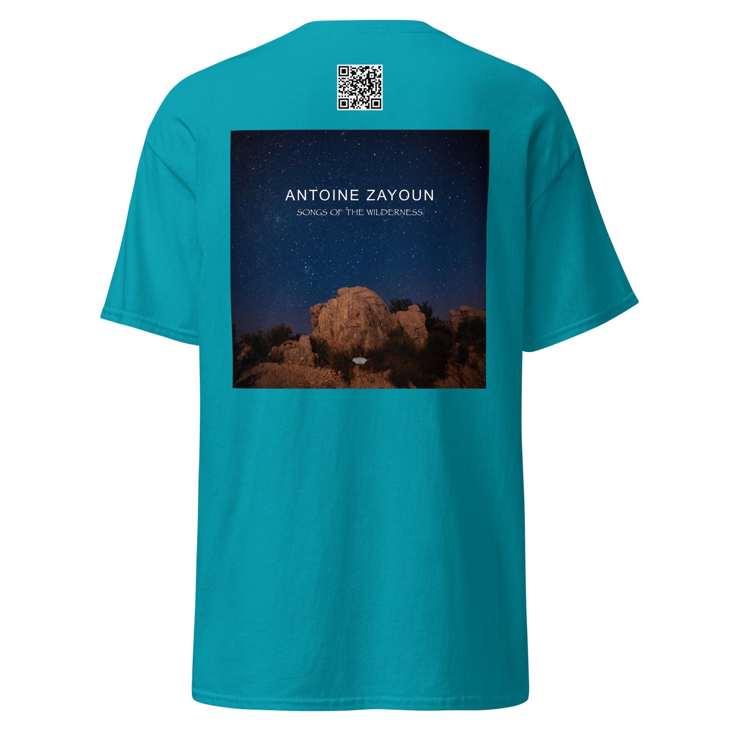 Unisex Classic Tee - "Songs of the Wilderness" Tropical Blue - Valiant Sheep Store