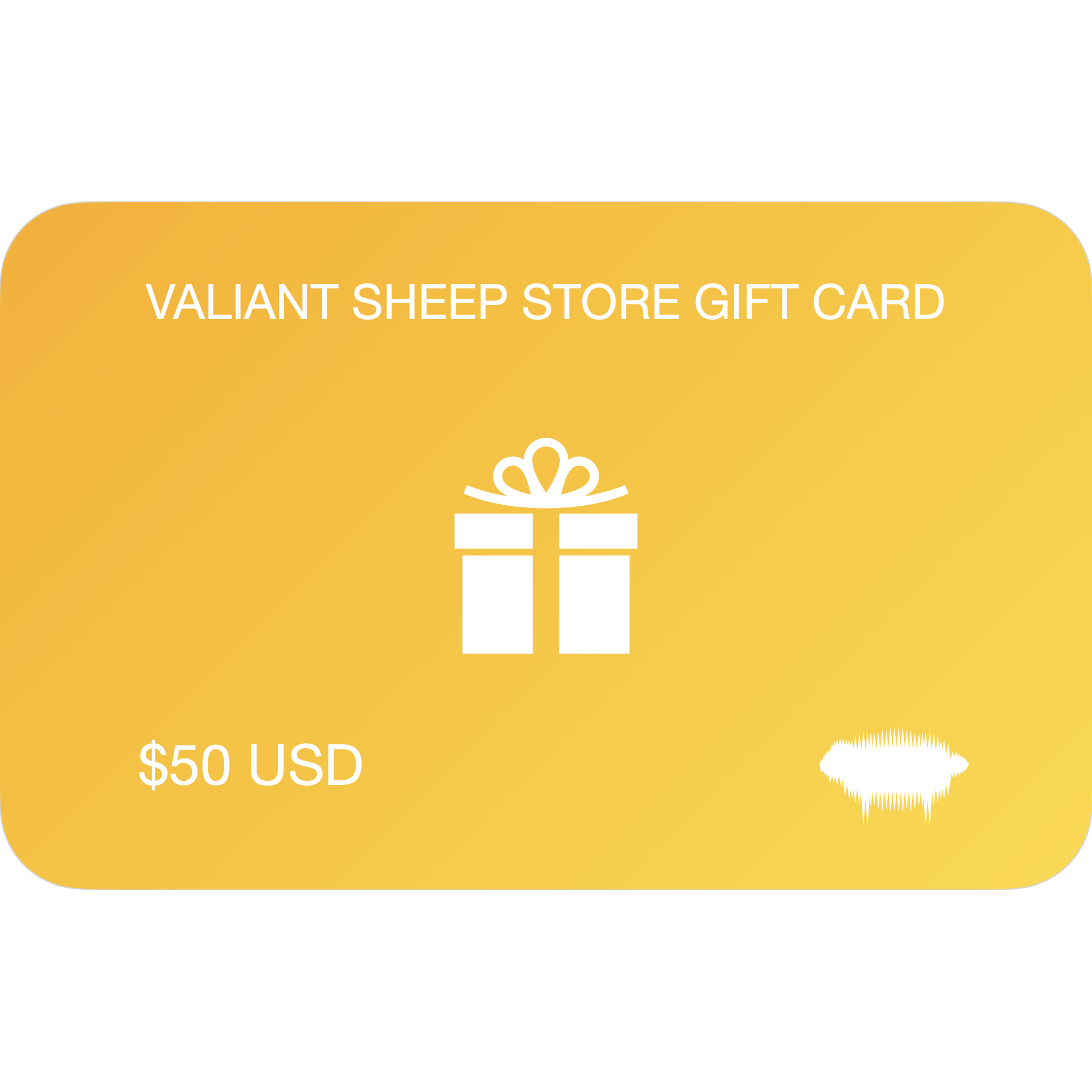 Valiant Sheep Store Gift Card
