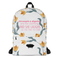 Backpack - Proverbs 31:25 "Strength & Dignity Are Her Clothing" - Valiant Sheep