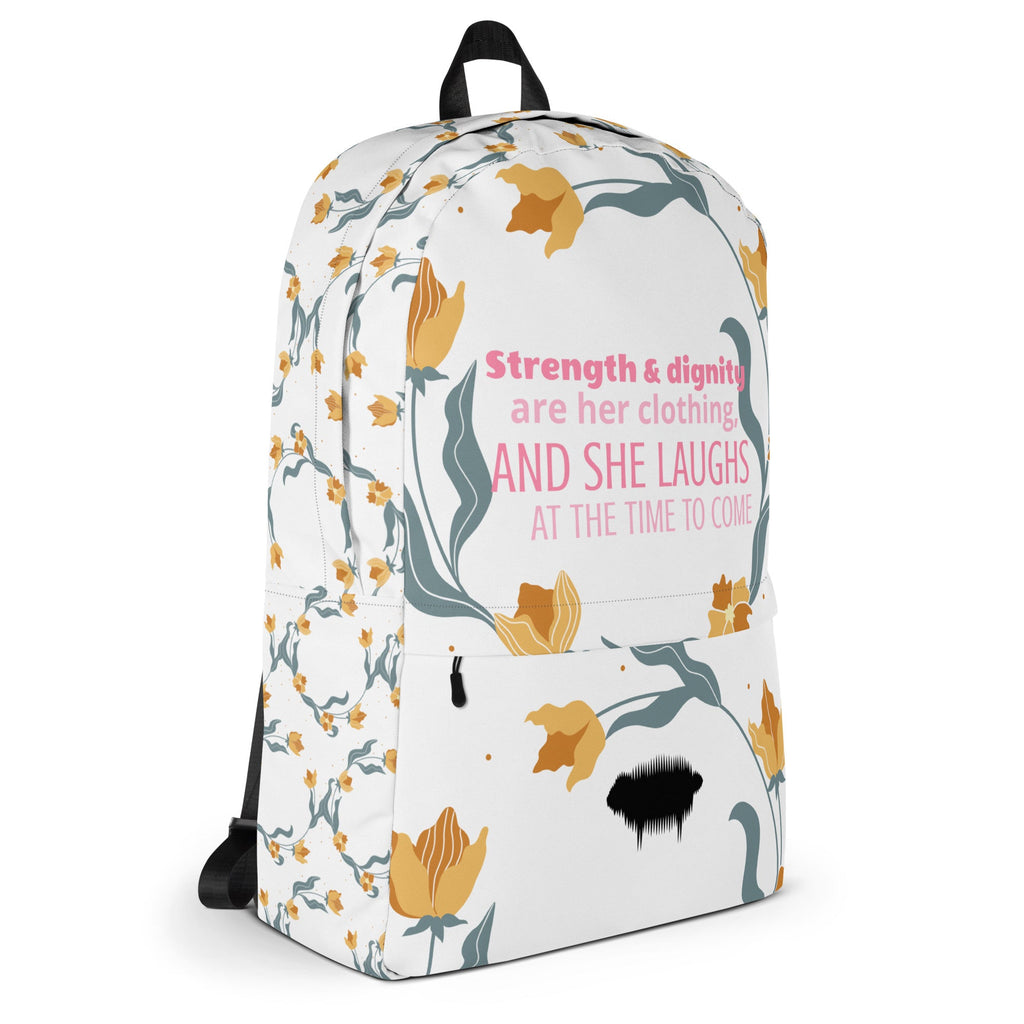 Backpack - Proverbs 31:25 "Strength & Dignity Are Her Clothing" - Valiant Sheep