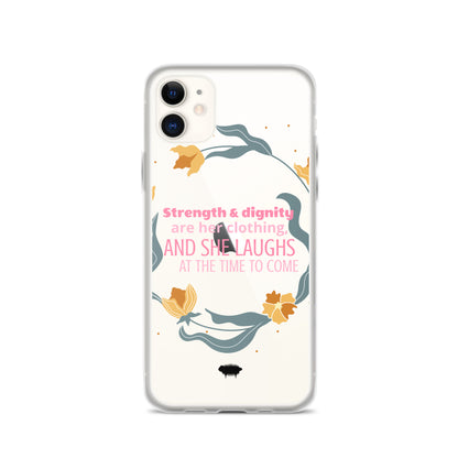 Proverbs 31:25 Clear Case for iPhone® - Valiant Sheep