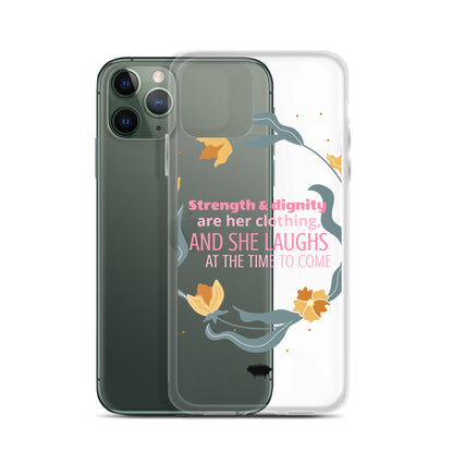 Proverbs 31:25 Clear Case for iPhone® - Valiant Sheep