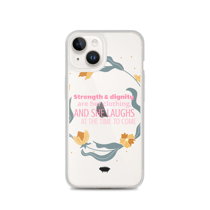 Proverbs 31:25 Clear Case for iPhone® - Valiant Sheep