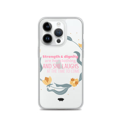 Proverbs 31:25 Clear Case for iPhone® - Valiant Sheep