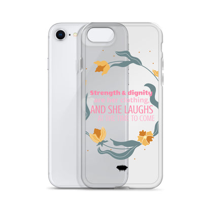 Proverbs 31:25 Clear Case for iPhone® - Valiant Sheep