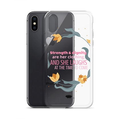 Proverbs 31:25 Clear Case for iPhone® - Valiant Sheep