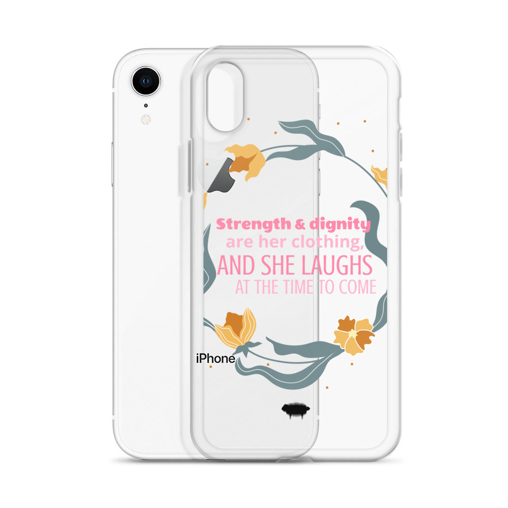 Proverbs 31:25 Clear Case for iPhone® - Valiant Sheep