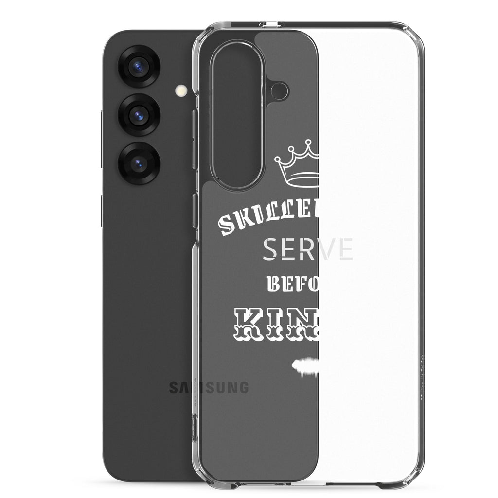 Clear Case for Samsung® - Proverbs 22:29 "Skilled Men Serve Before Kings" Samsung Galaxy S25 Plus - Valiant Sheep Store