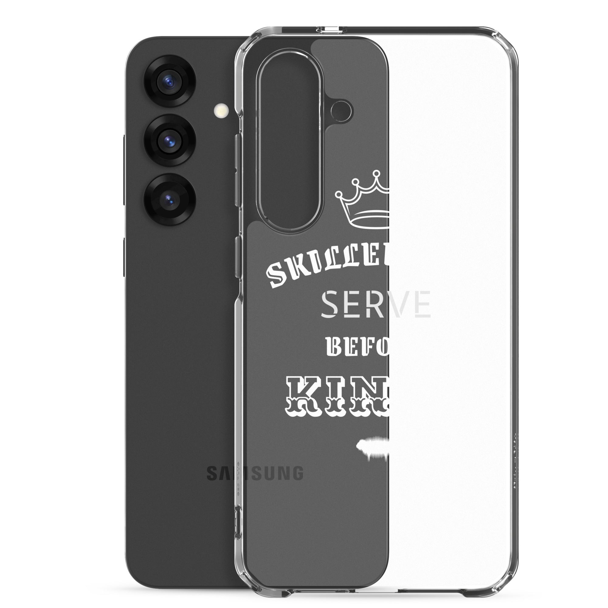 Clear Case for Samsung® - Proverbs 22:29 "Skilled Men Serve Before Kings" Samsung Galaxy S25 Plus - Valiant Sheep Store