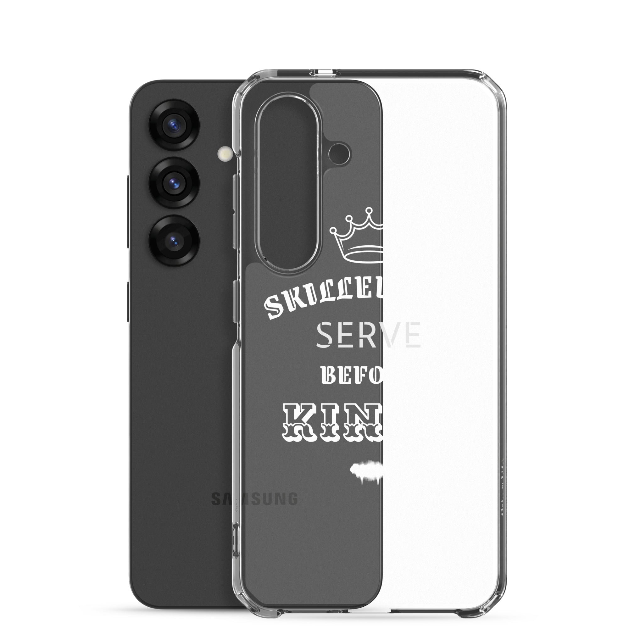 Clear Case for Samsung® - Proverbs 22:29 "Skilled Men Serve Before Kings" Samsung Galaxy S25 - Valiant Sheep Store