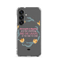 Clear Case for Samsung® - Proverbs 31:25 "Strength & Dignity Are Her Clothing" Samsung Galaxy S25 - Valiant Sheep Store