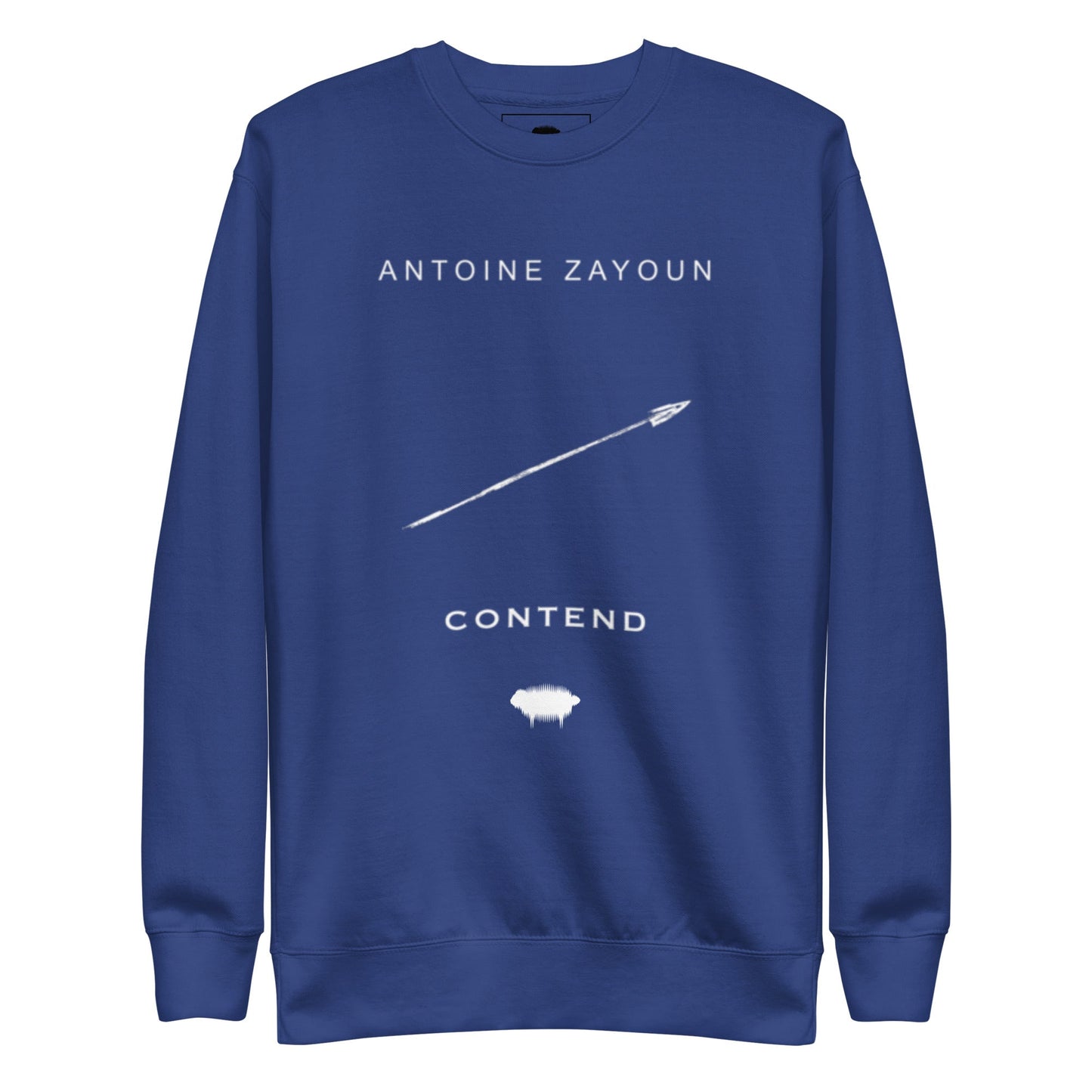 "Contend" Black Unisex Premium Sweatshirt - Valiant Sheep