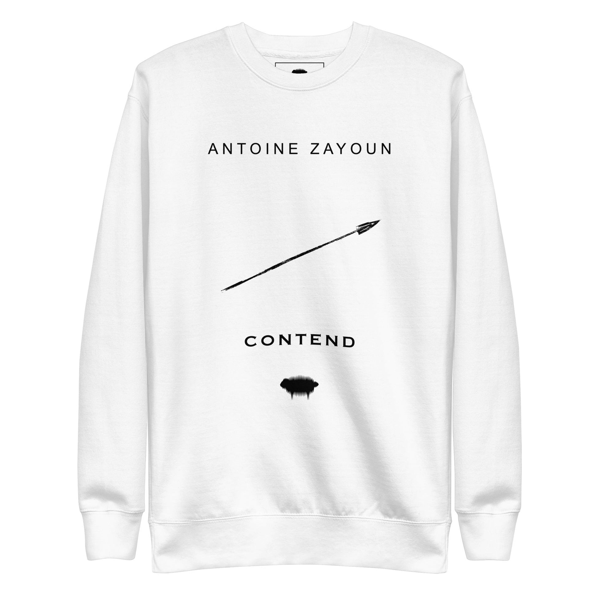 "Contend" Black Unisex Premium Sweatshirt - Valiant Sheep