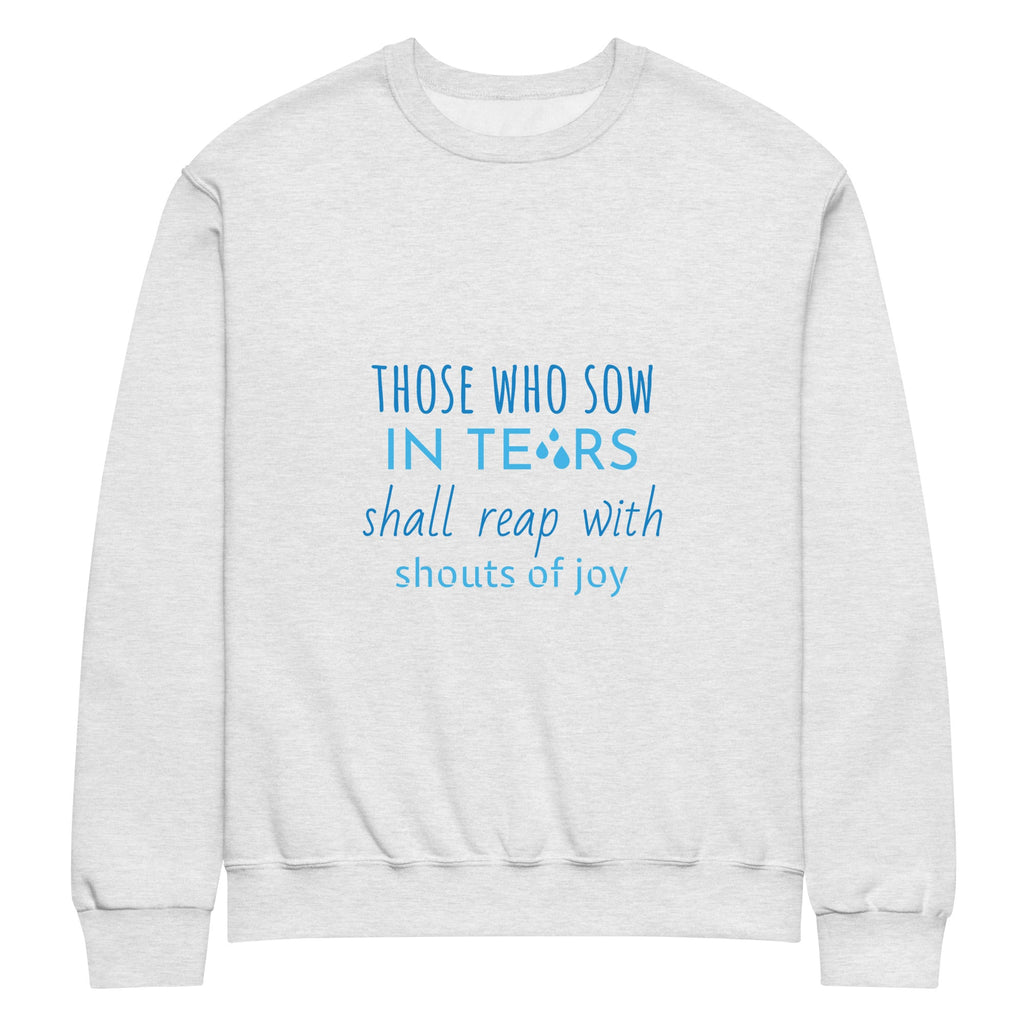 Crew Neck Sweatshirt - "Just Tears" Ash - Valiant Sheep Store