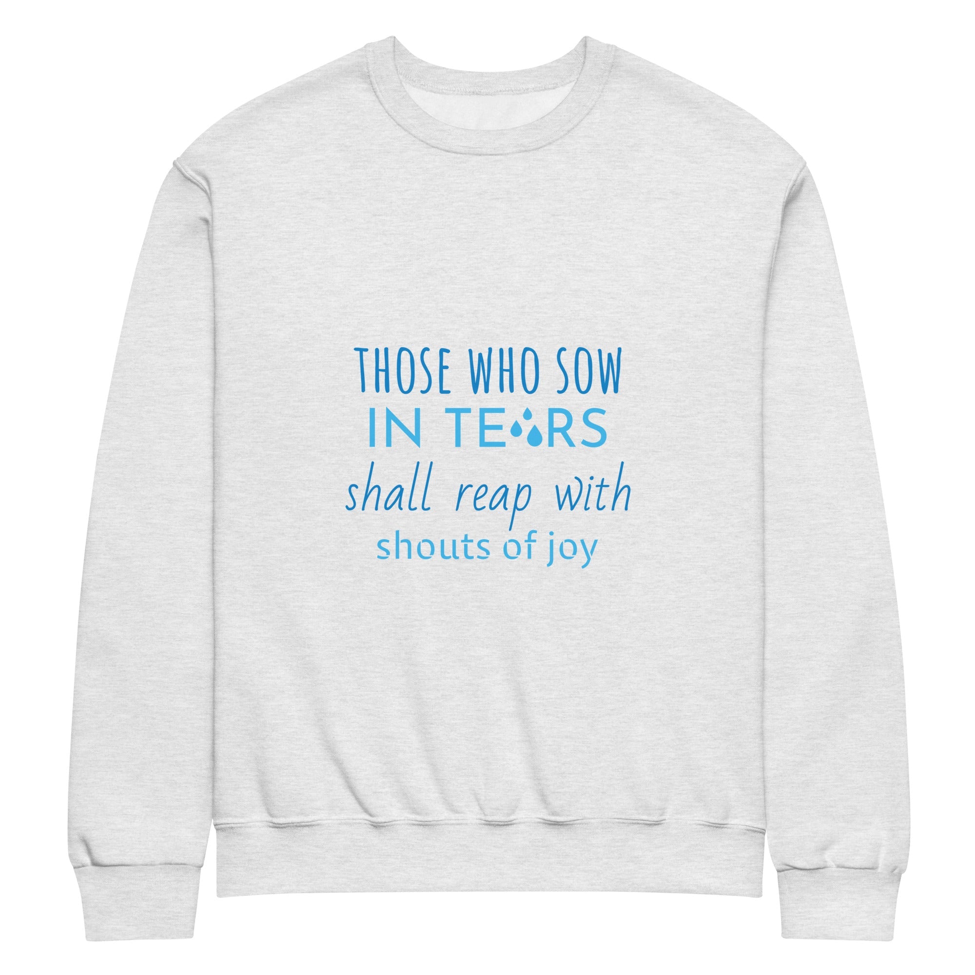 Crew Neck Sweatshirt - "Just Tears" Ash - Valiant Sheep Store