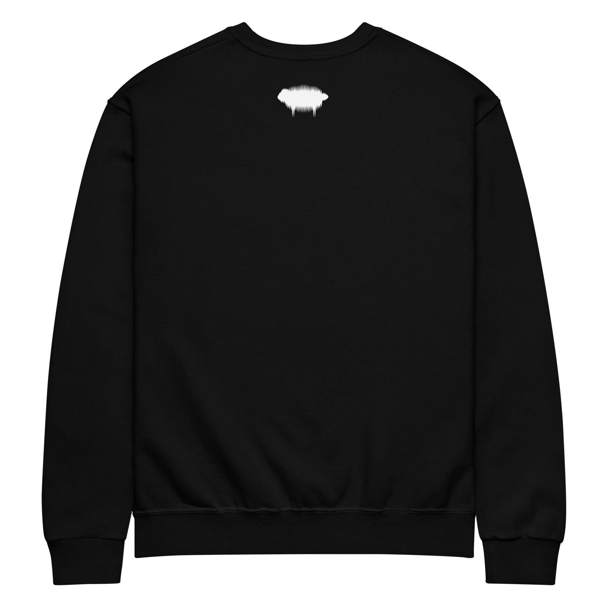 Crew Neck Sweatshirt - "Just Tears" Black - Valiant Sheep Store