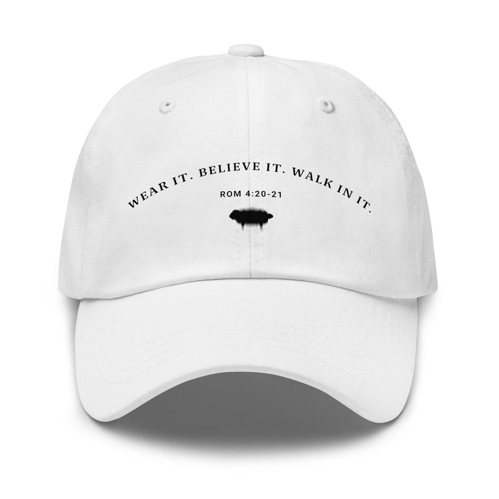 Dad Hat - "Wear it. Believe it. Walk in it." Dark Grey - Valiant Sheep Store