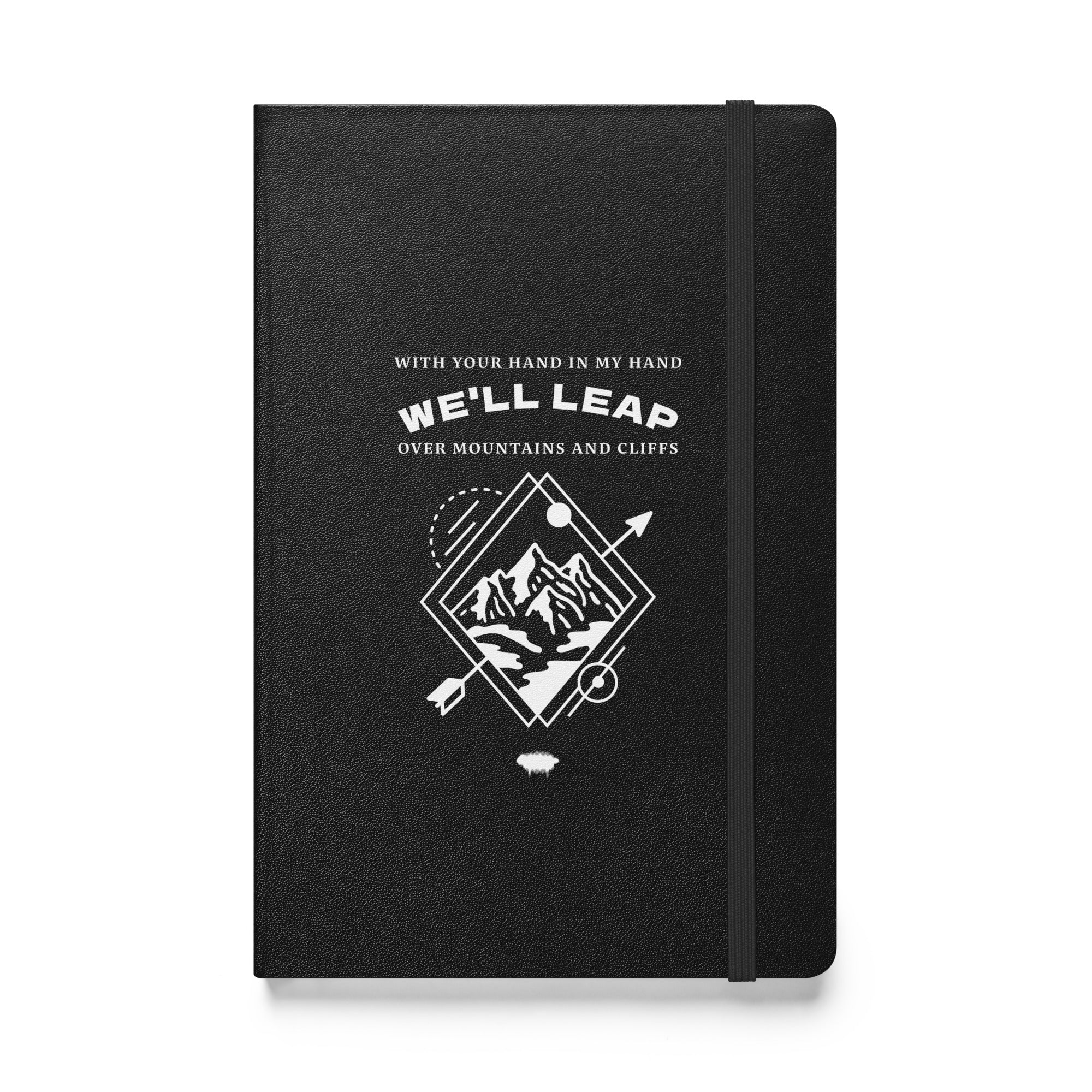 Hardcover Bound Notebook - "In Your Love" Black - Valiant Sheep Store