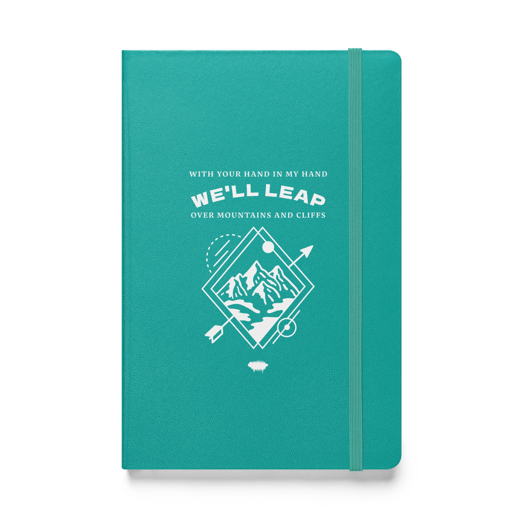 Hardcover Bound Notebook - "In Your Love" Turquoise - Valiant Sheep Store