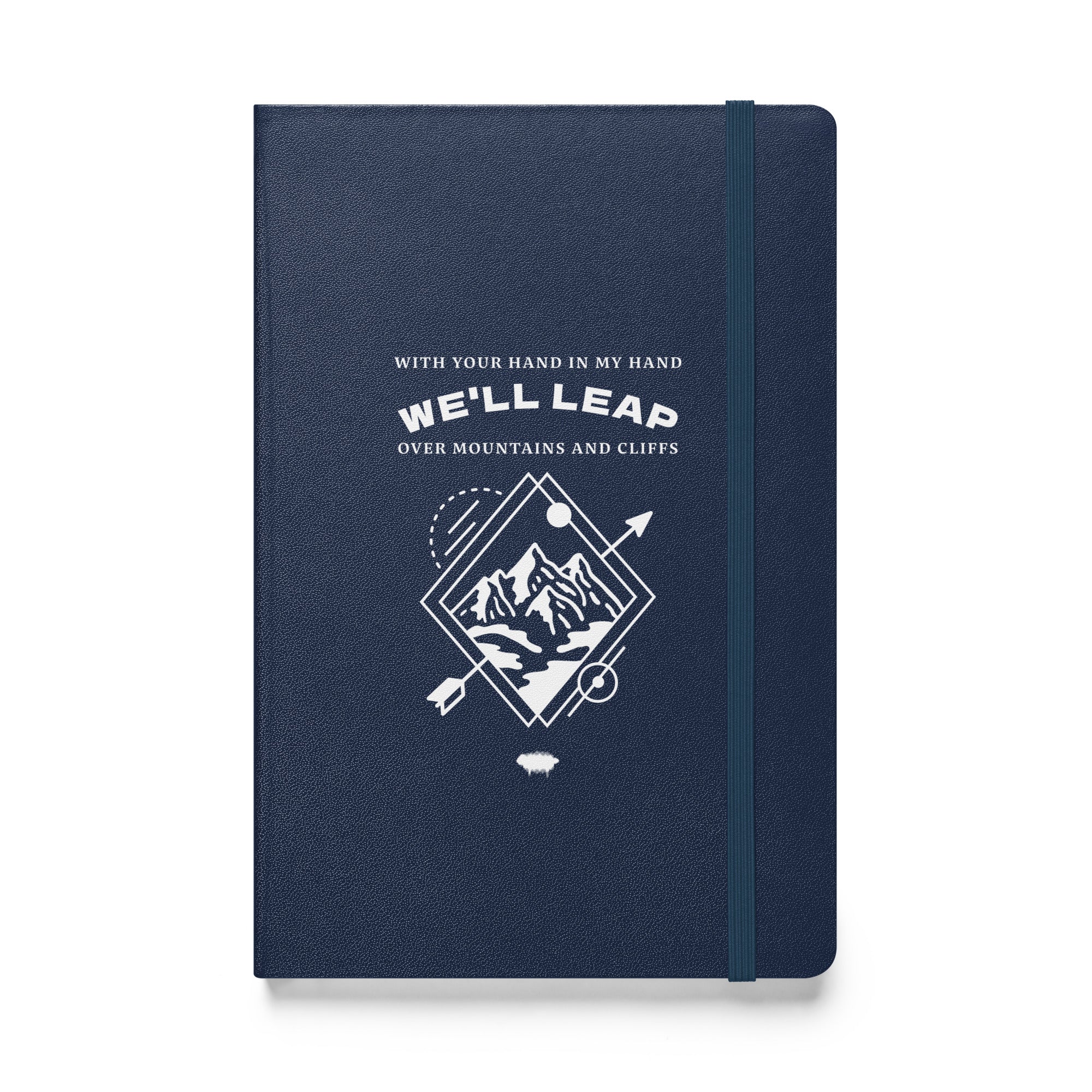 Hardcover Bound Notebook - "In Your Love" Navy - Valiant Sheep Store