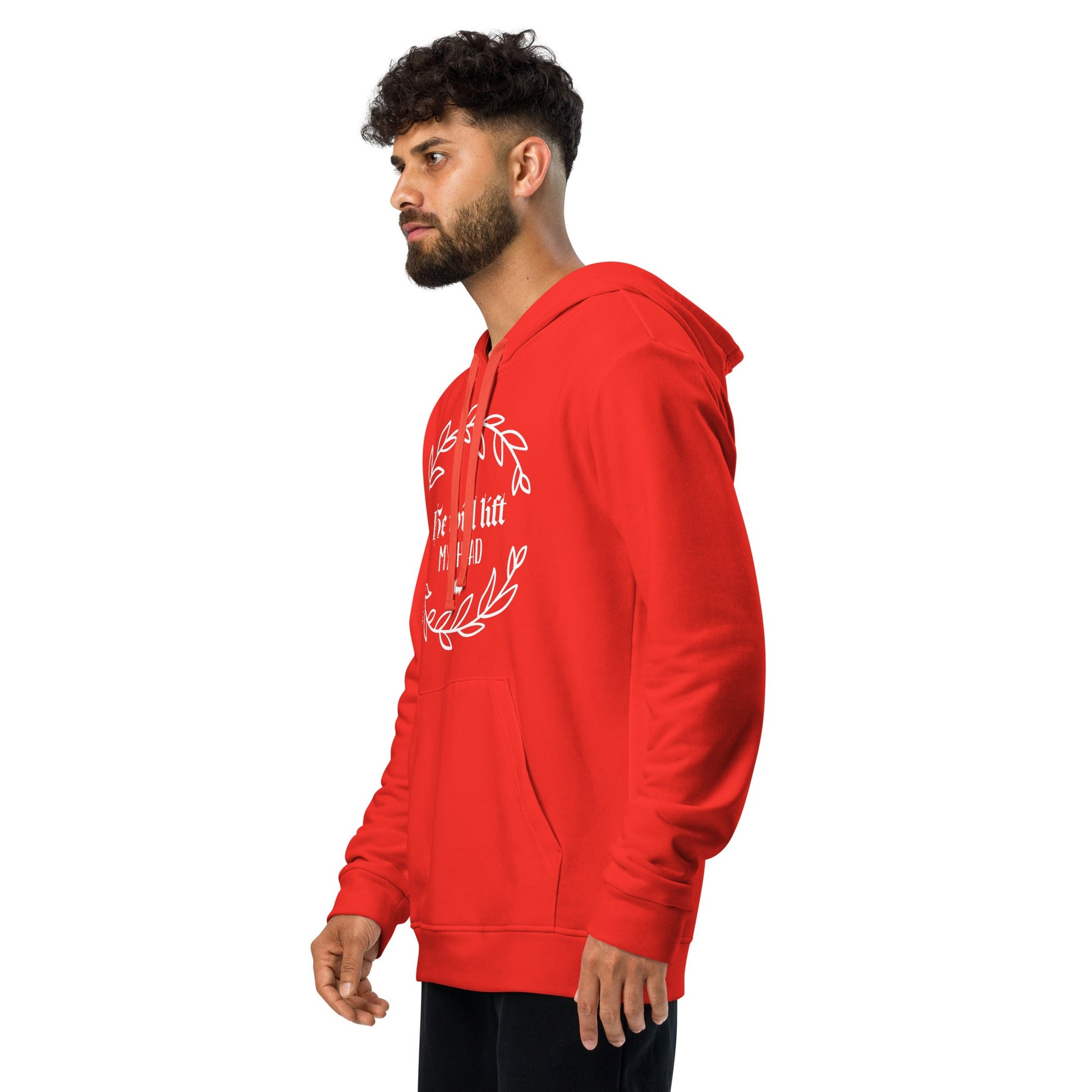 "He Will Lift My Head" Adidas Fleece Hoodie - Valiant Sheep