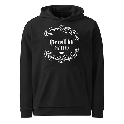 "He Will Lift My Head" Adidas Fleece Hoodie - Valiant Sheep