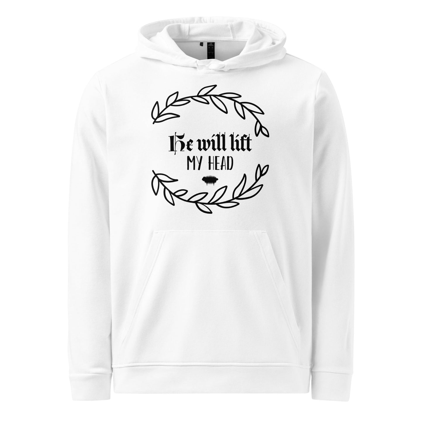 "He Will Lift My Head" Adidas Fleece Hoodie - Valiant Sheep