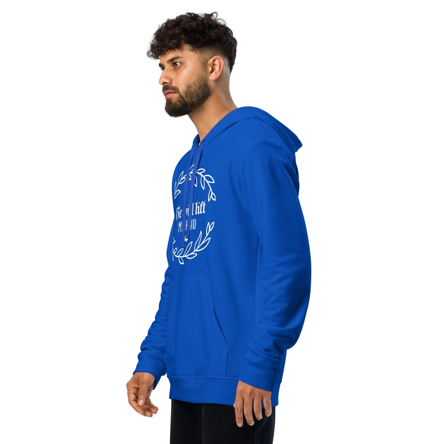 "He Will Lift My Head" Adidas Fleece Hoodie - Valiant Sheep