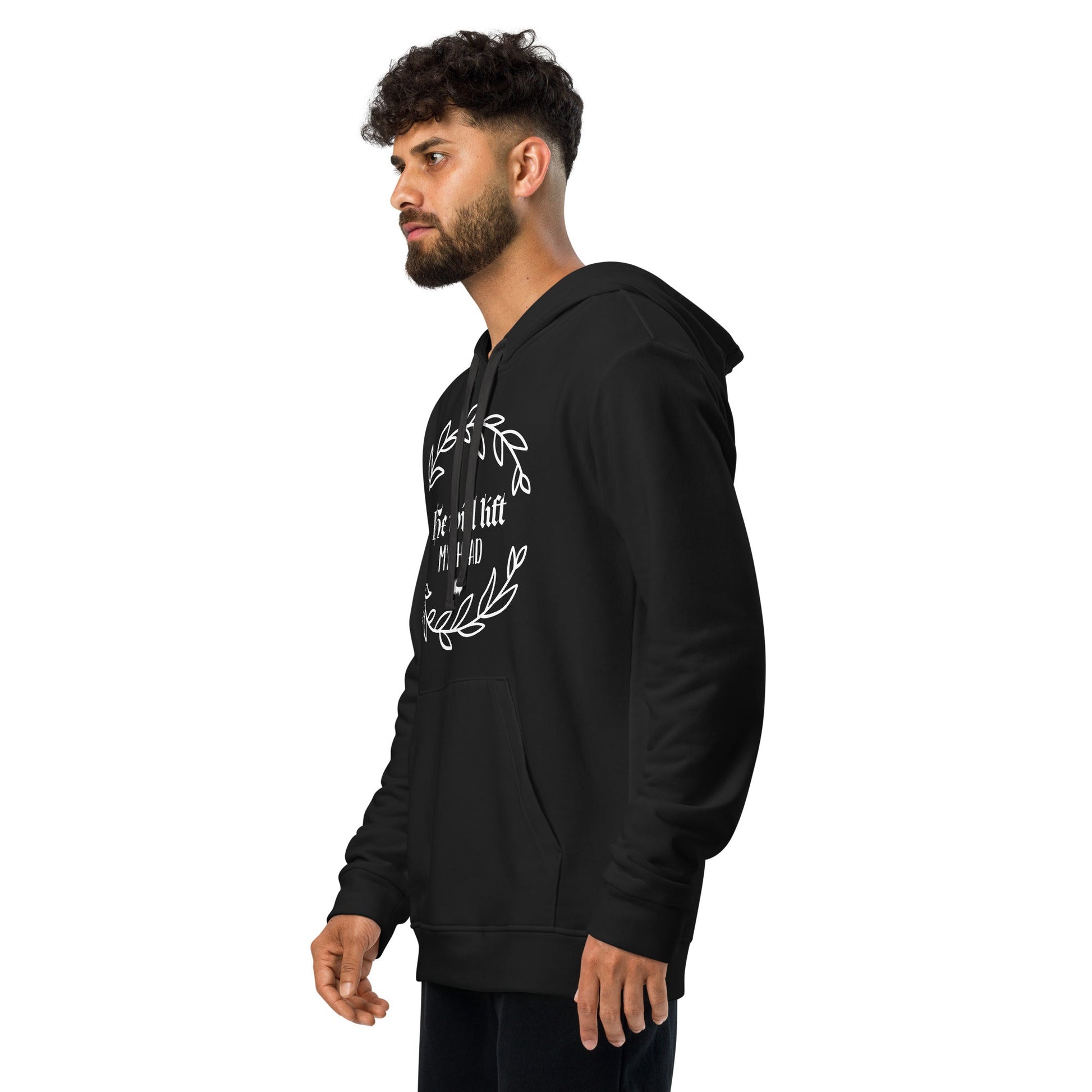 "He Will Lift My Head" Adidas Fleece Hoodie - Valiant Sheep