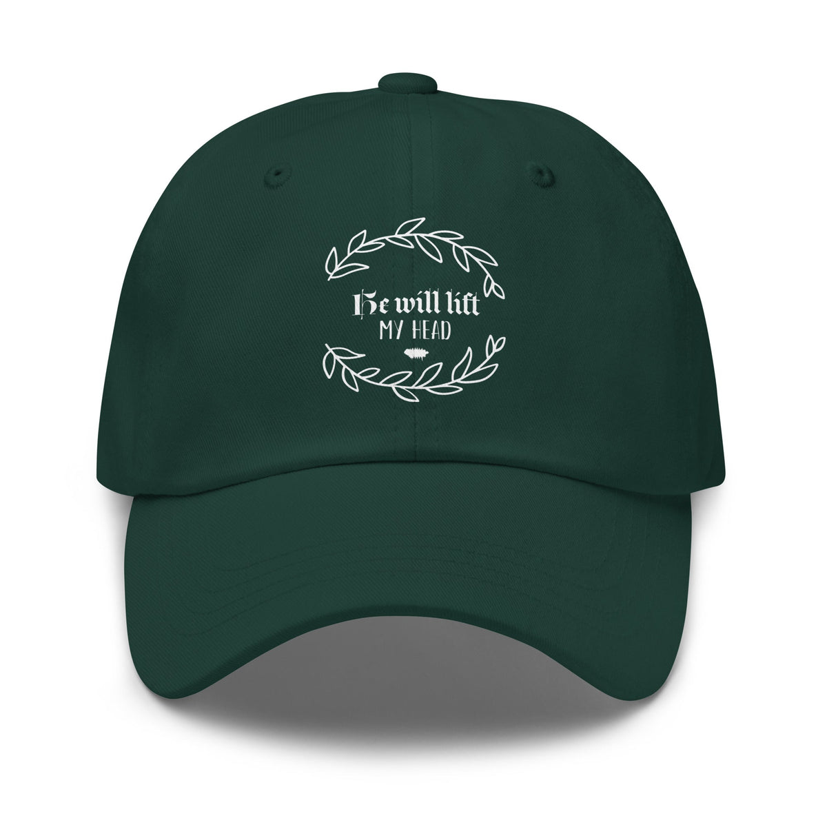 He Will Lift My Head - Classic Dad Hat for the Pursuers Spruce - Valiant Sheep Store