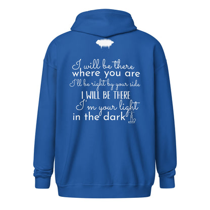 "I Will Be There" Unisex Heavy Blend Zip Hoodie - Valiant Sheep