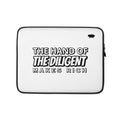 Laptop Sleeve - Proverbs 10:4 "The Hand of the Diligent Makes Rich" 13″ - Valiant Sheep Store
