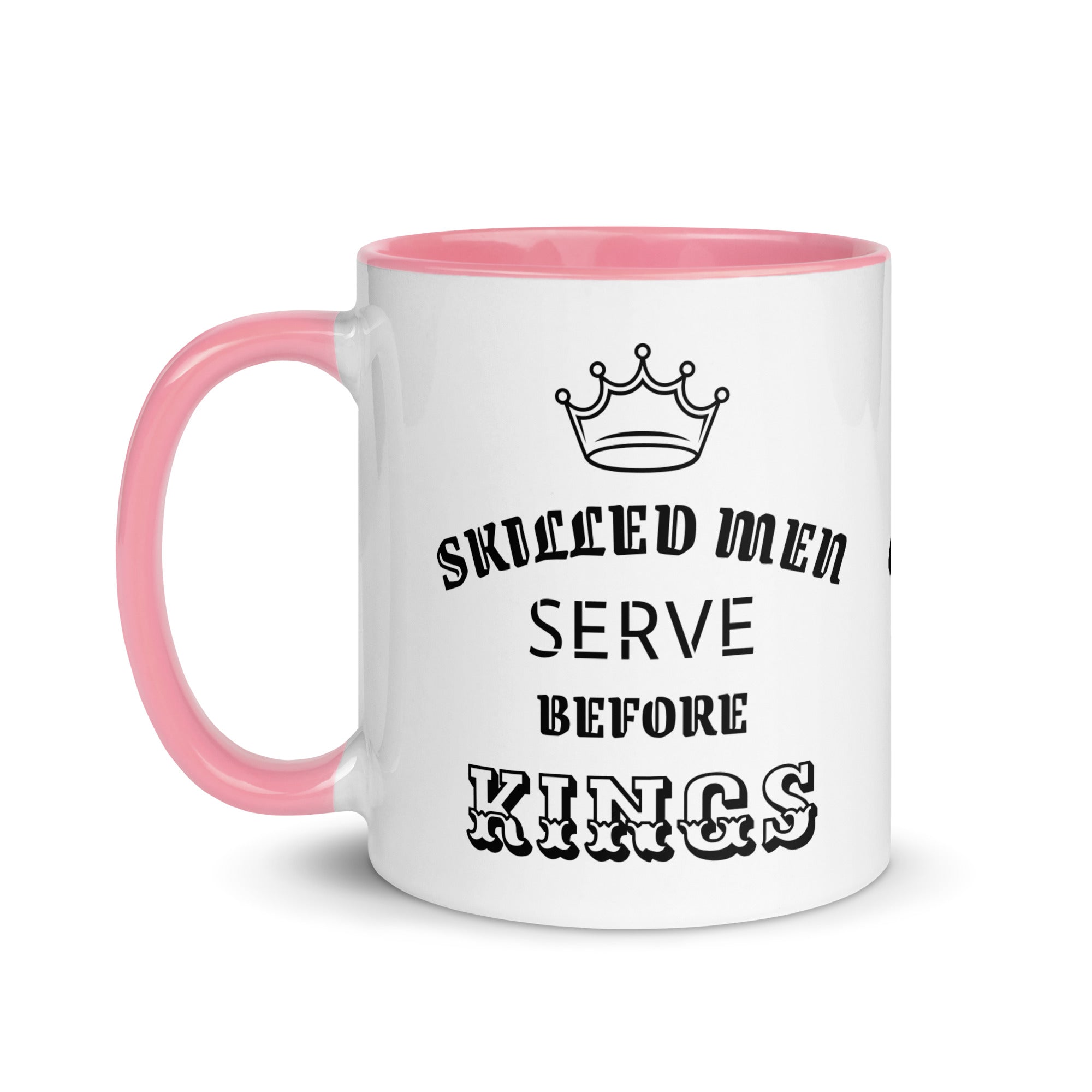 Mug with Color Inside - Proverbs 22:29 "Skilled Men Serve Before Kings" Orange - Valiant Sheep