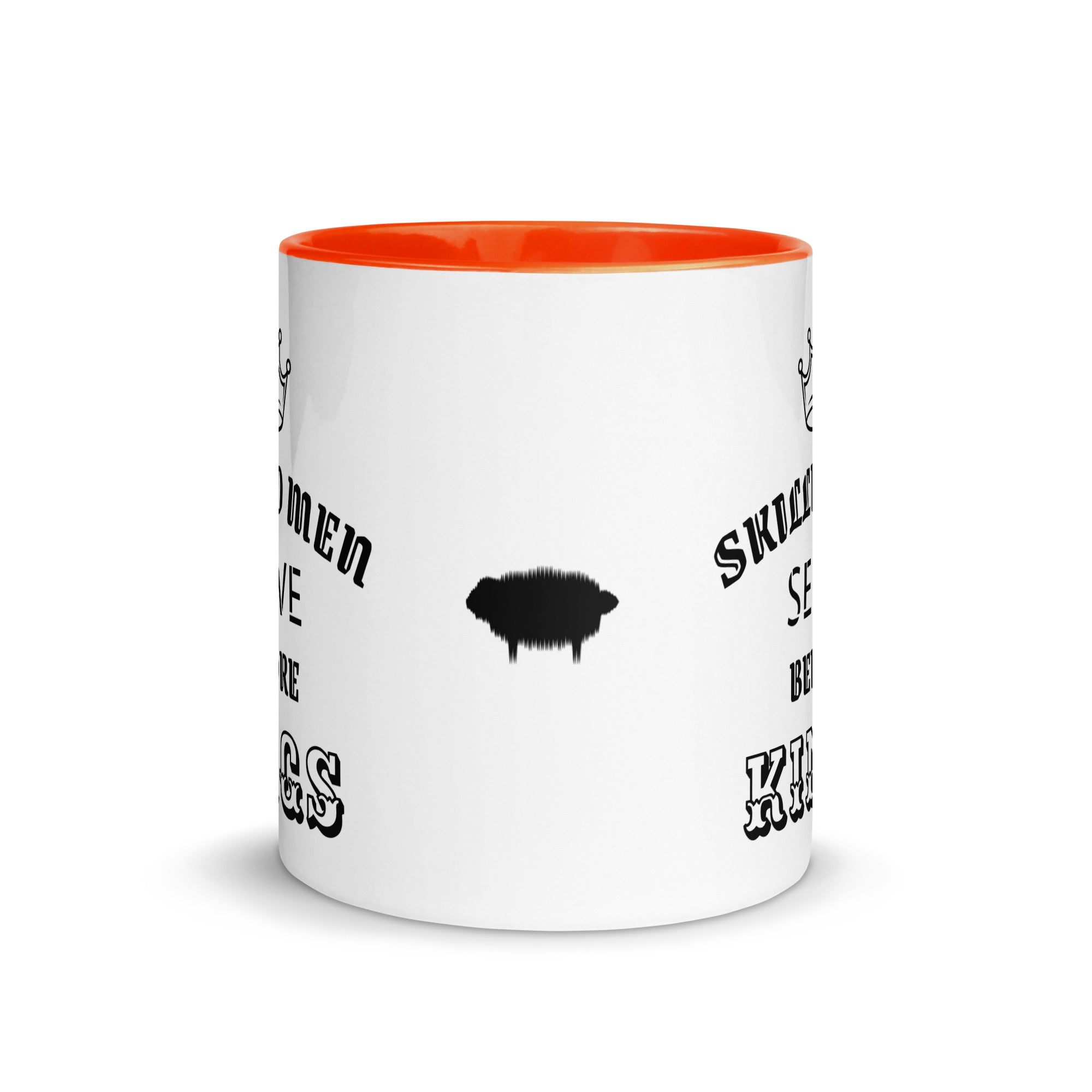 Mug with Color Inside - Proverbs 22:29 "Skilled Men Serve Before Kings" Green - Valiant Sheep