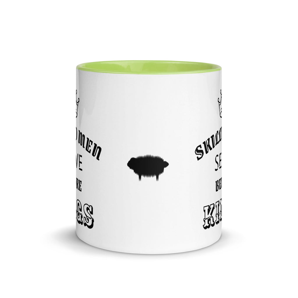 Mug with Color Inside - Proverbs 22:29 "Skilled Men Serve Before Kings" Golden Yellow - Valiant Sheep
