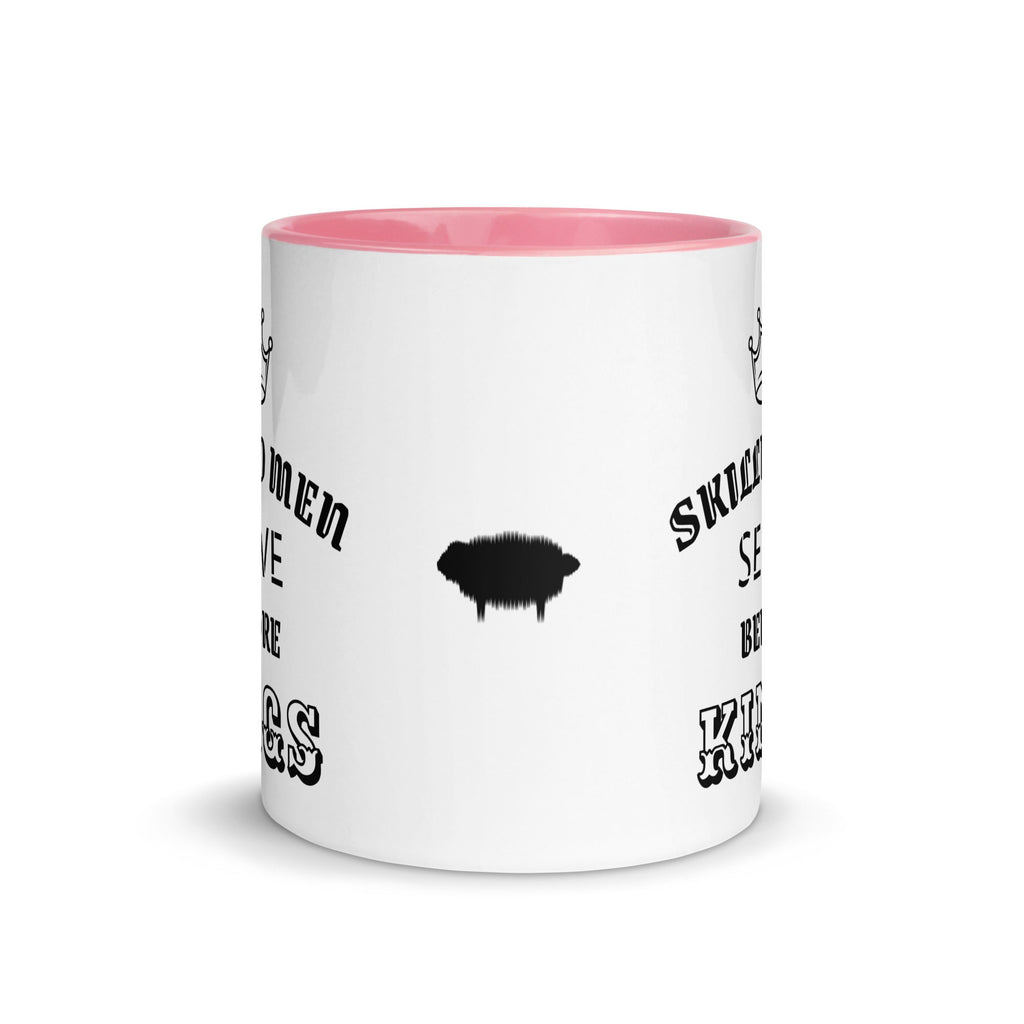 Mug with Color Inside - Proverbs 22:29 "Skilled Men Serve Before Kings" Golden Yellow - Valiant Sheep