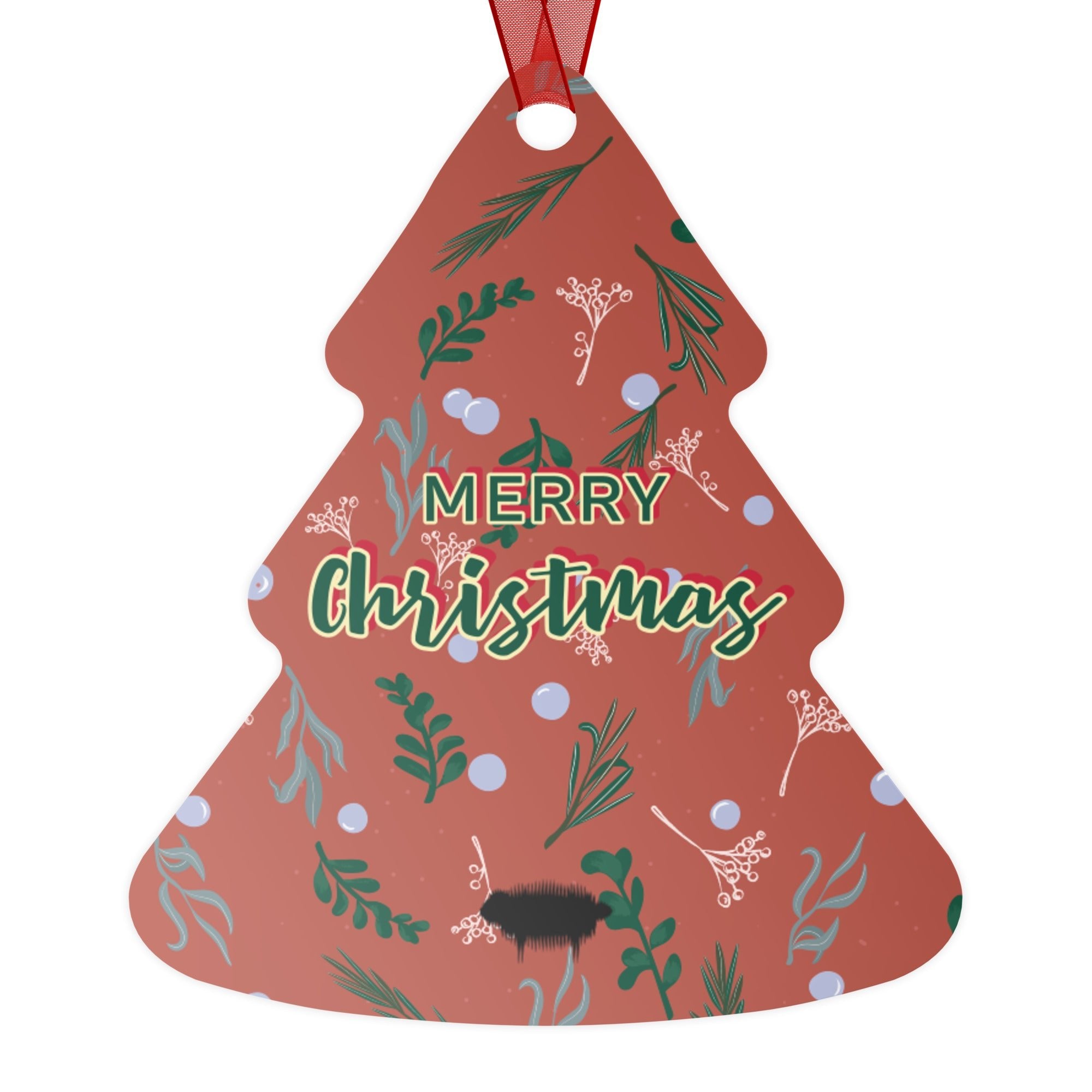 Personalized Metal Christmas Ornaments Tree - Valiant Sheep Store