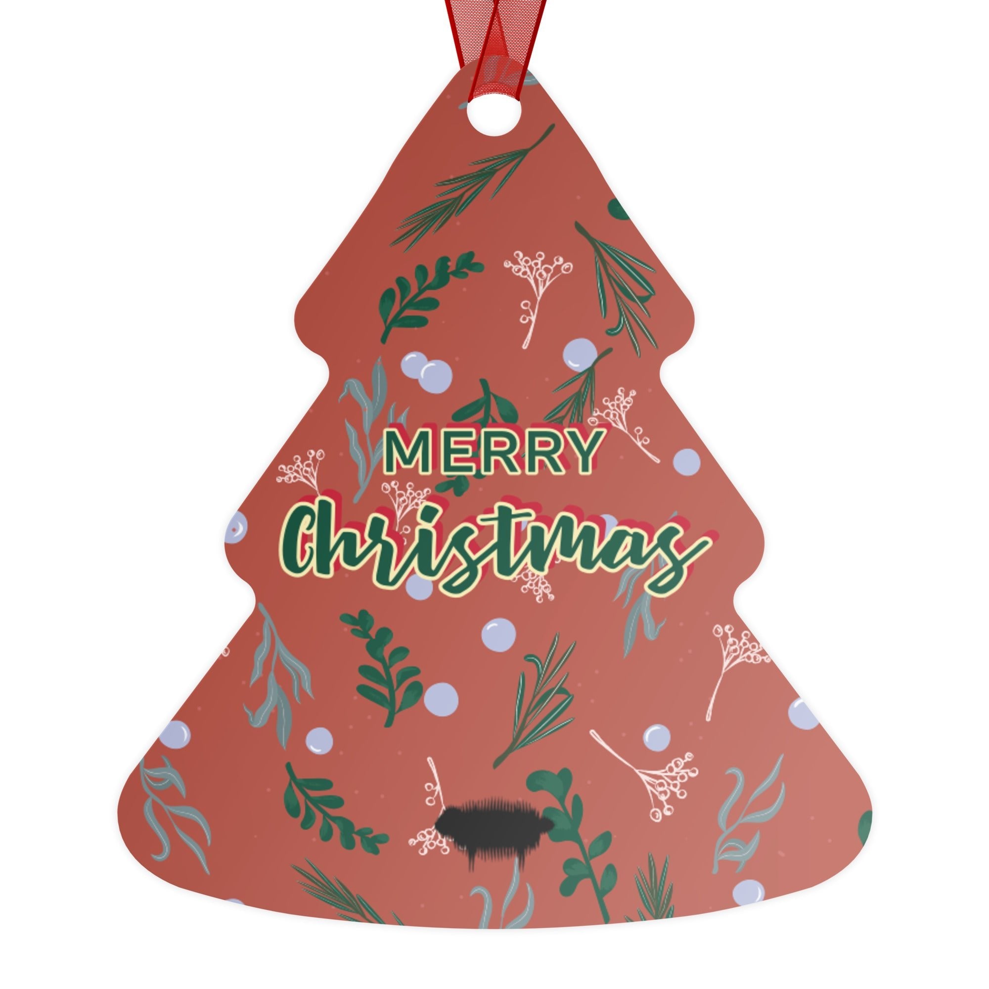 Personalized Metal Christmas Ornaments Tree - Valiant Sheep Store