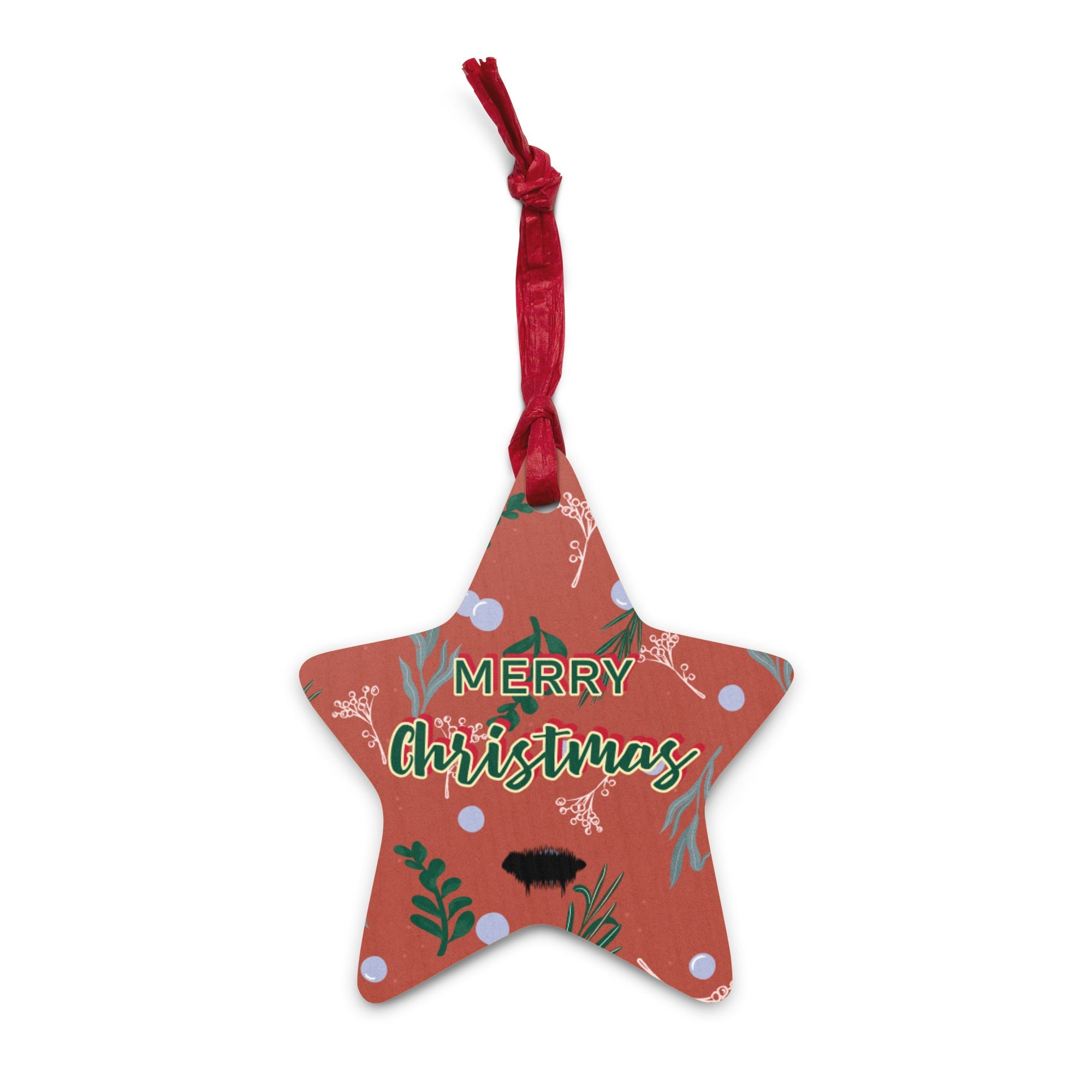 Personalized Wooden Christmas Ornaments Star - Valiant Sheep Store