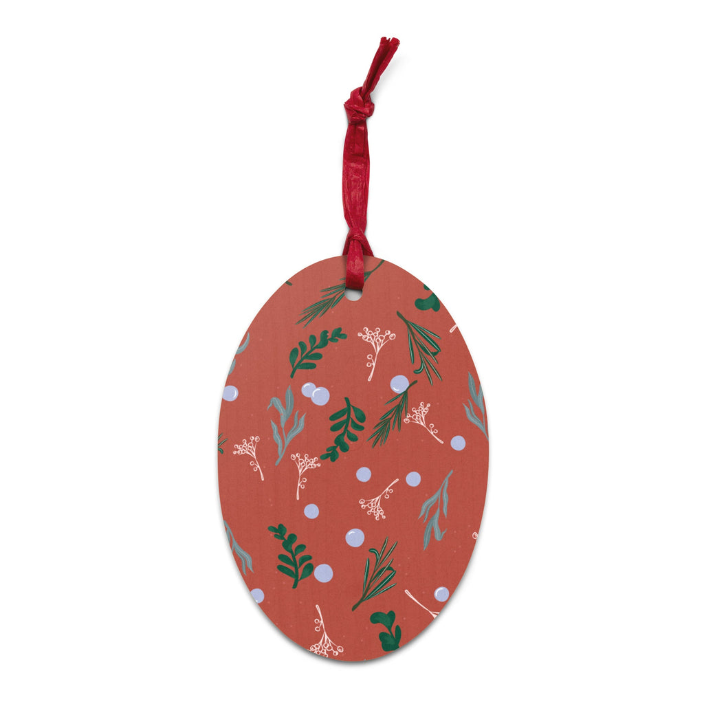 Personalized Wooden Christmas Ornaments Oval - Valiant Sheep Store