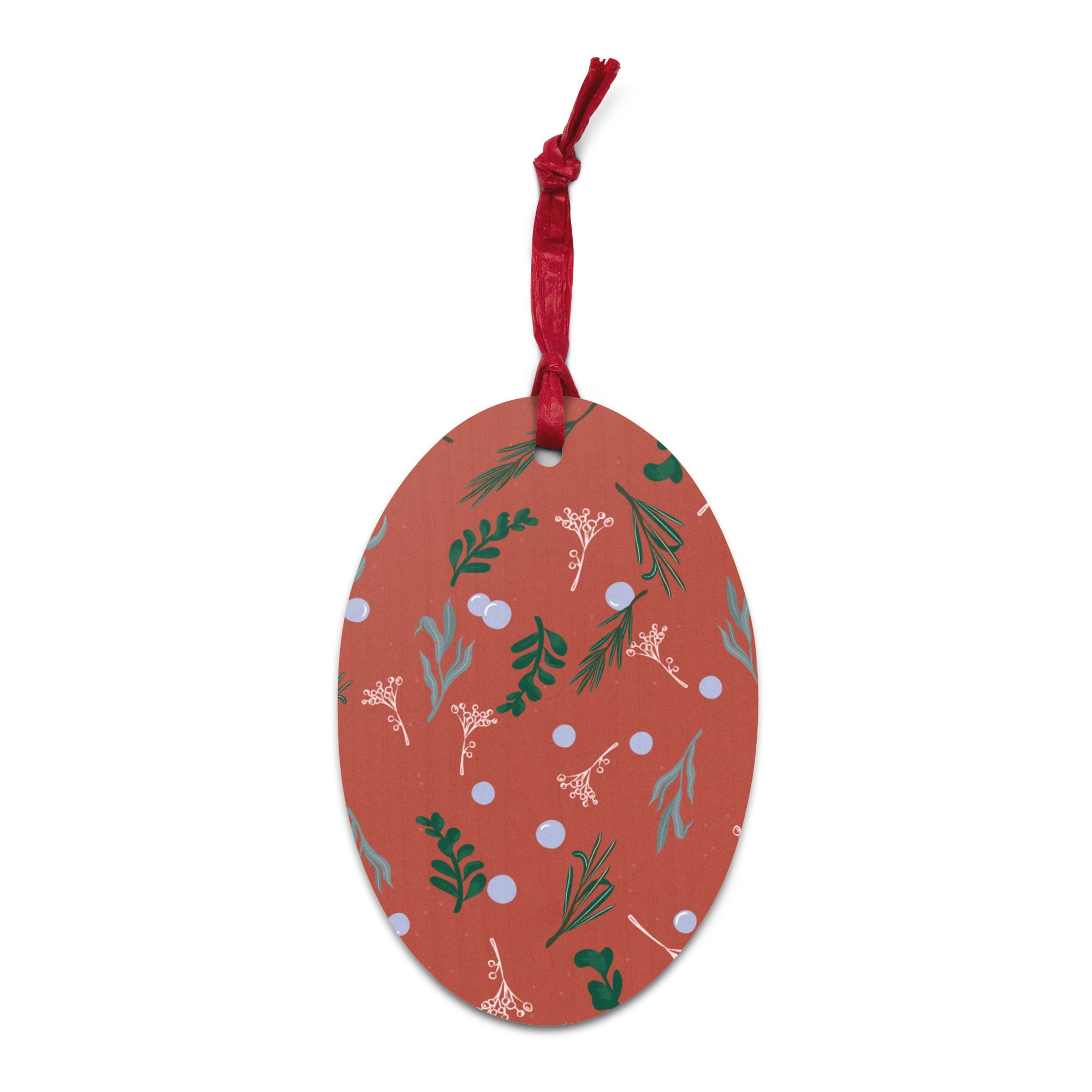 Personalized Wooden Christmas Ornaments Oval - Valiant Sheep Store
