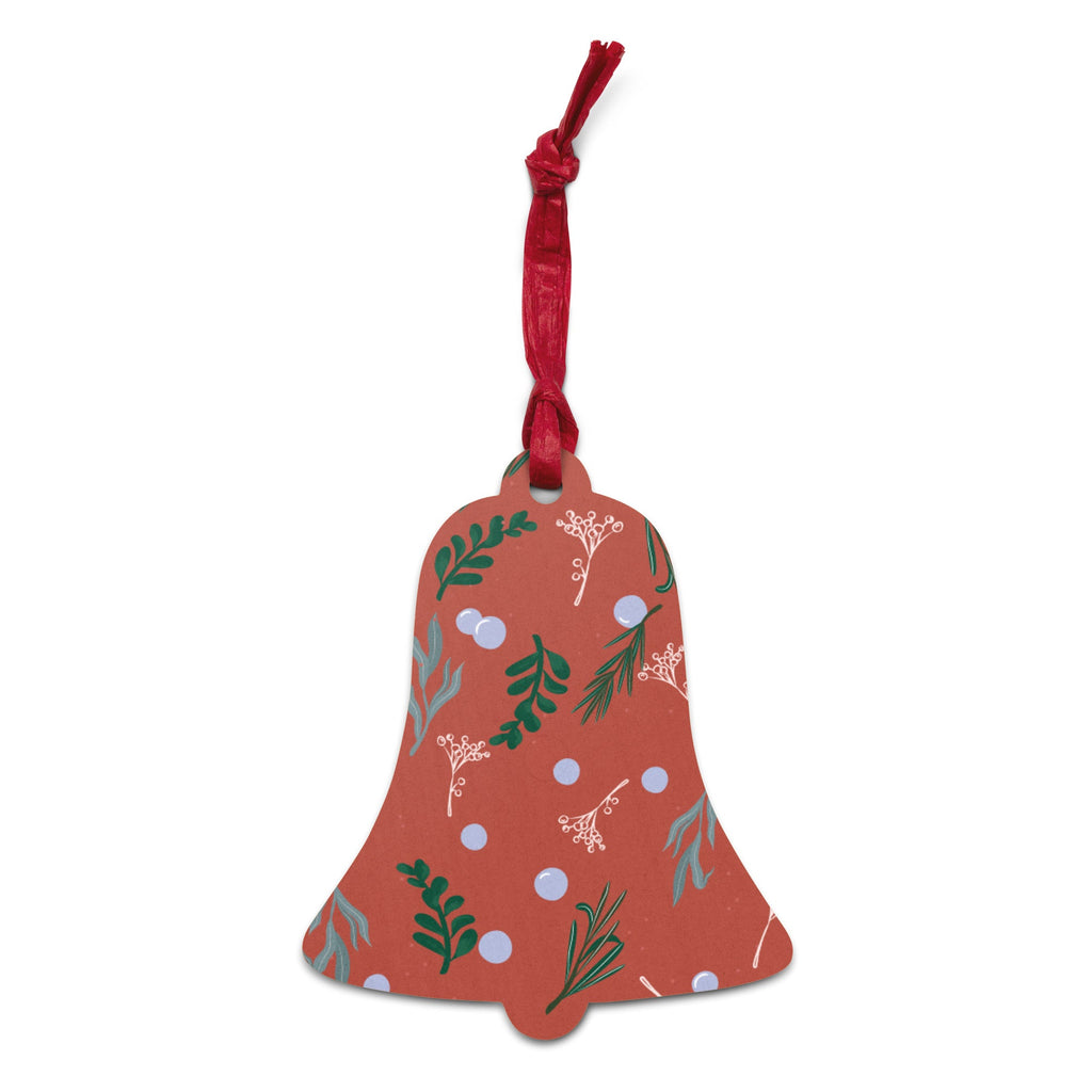 Personalized Wooden Christmas Ornaments Bell - Valiant Sheep Store