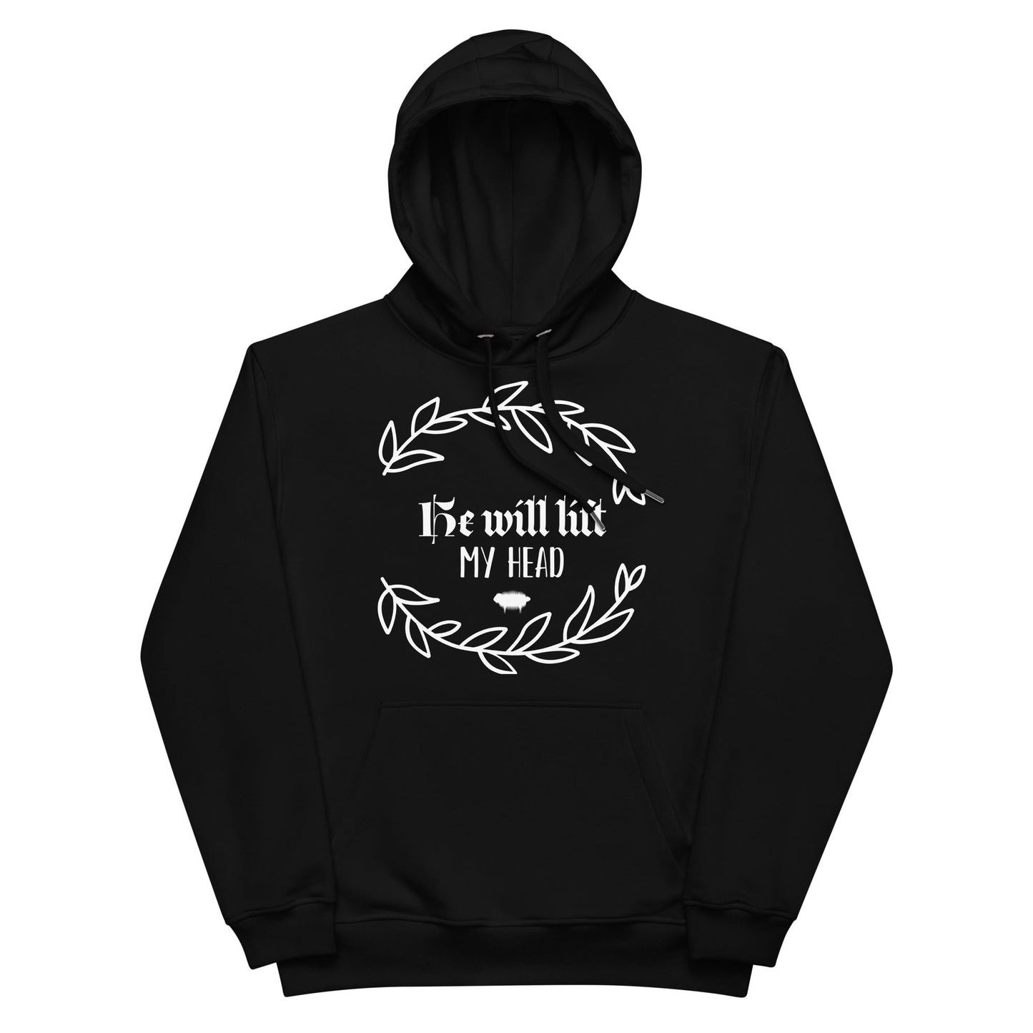 Premium eco hoodie - "He Will Lift My Head" - Valiant Sheep Store