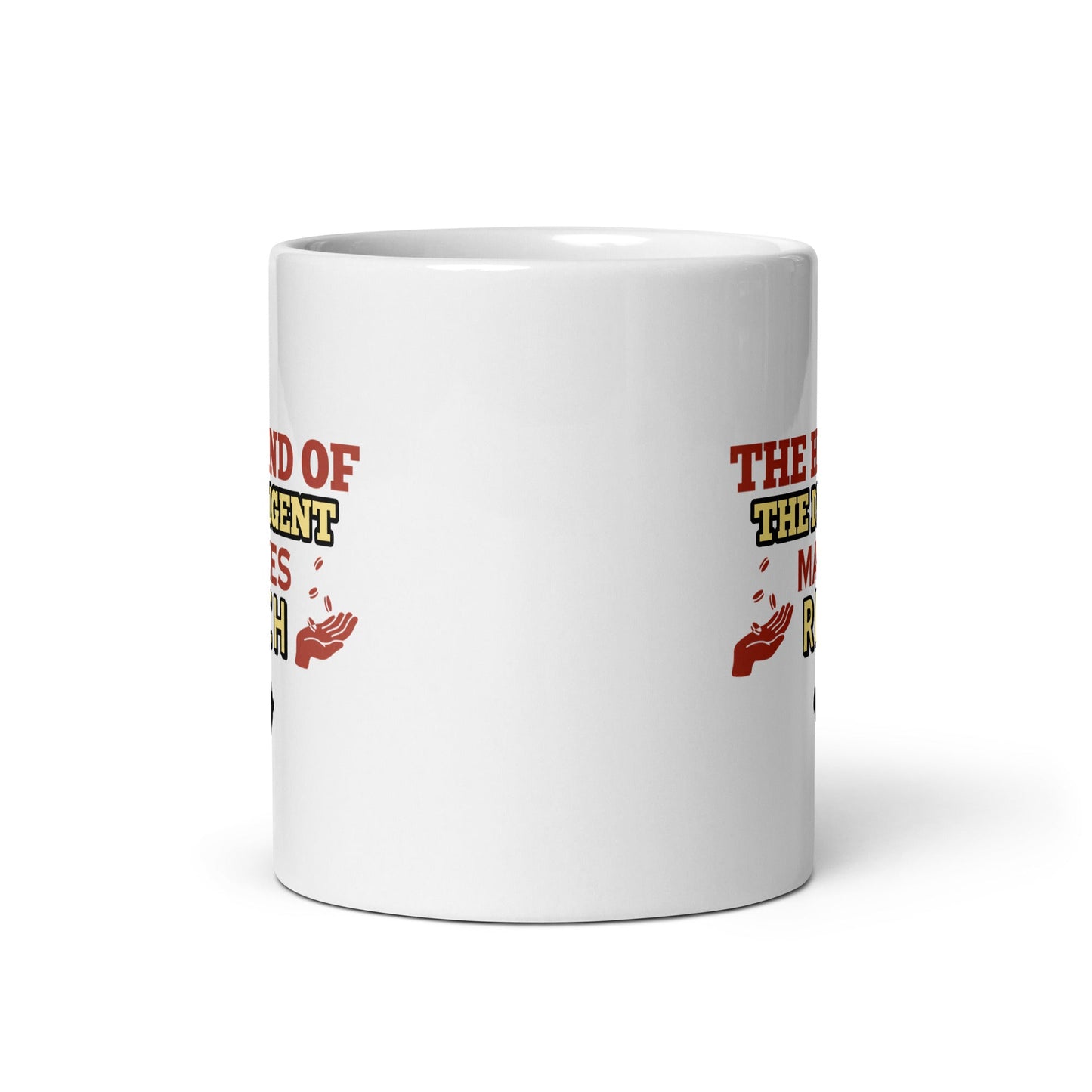 Proverbs 10:4 White Glossy Mug - Valiant Sheep