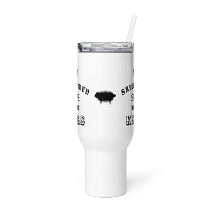 Proverbs 22:29 Travel Mug with a Handle - Valiant Sheep