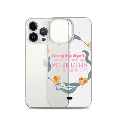 Proverbs 31:25 Clear Case for iPhone® - Valiant Sheep