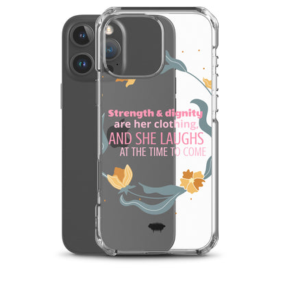 Proverbs 31:25 Clear Case for iPhone® - Valiant Sheep