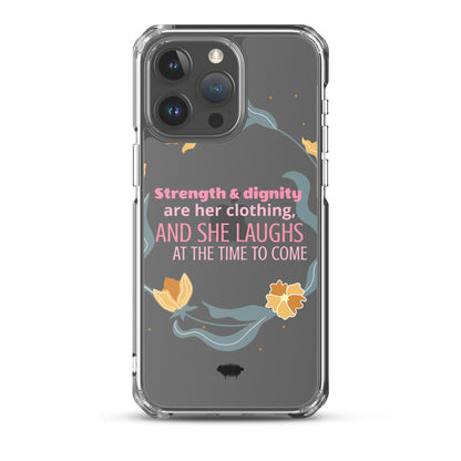 Proverbs 31:25 Clear Case for iPhone® - Valiant Sheep