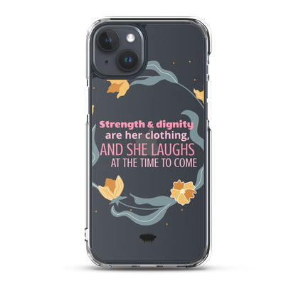 Proverbs 31:25 Clear Case for iPhone® - Valiant Sheep